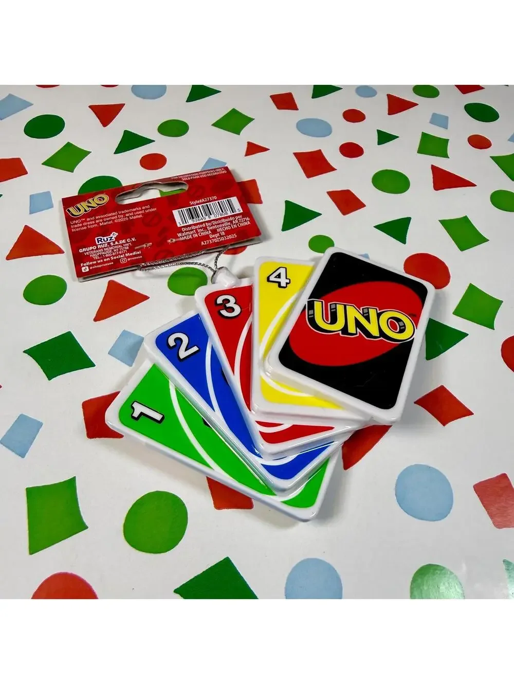 Uno! Card Game Ornament - Ruz - New with Tags